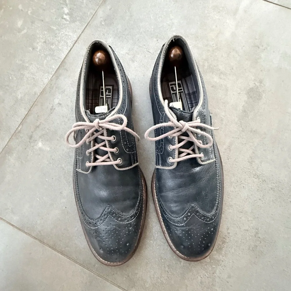 FootJoy Professional Wingtip Derby Shoes Mens 11 M Black Leather 57048 Excellent